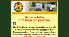Desktop Screenshot of koaowners.org